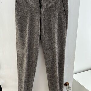 Men's Brown Casual Slim Pants